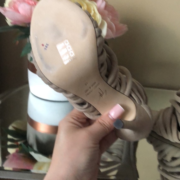 Brand New Giuseppe Zanotti Strappy Suede 110mm Sandals Heels Blush - Picture 11 of 12